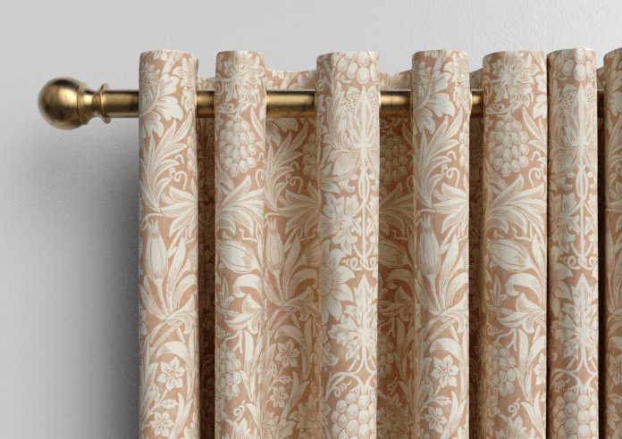 William Morris At Home Sunflower, Madder - Made to Measure Curtains - Image 12